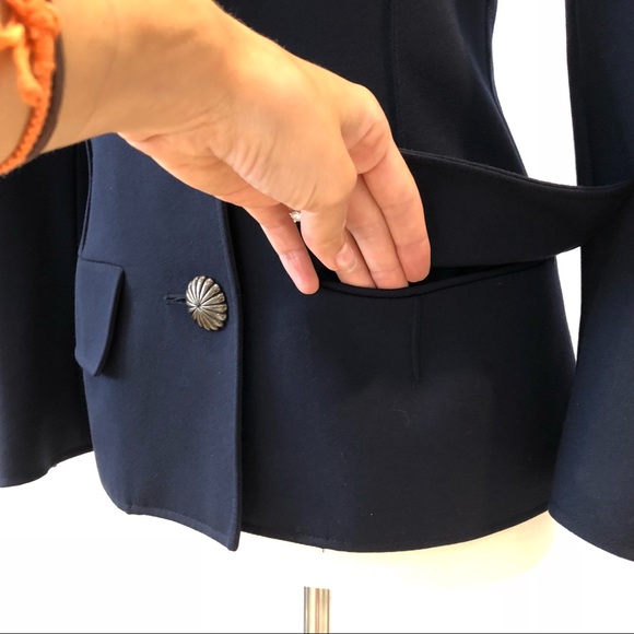 ❌SOLD❌ Valentino Boutique Vintage Blazer NavyBlue - Picture 4 of 8